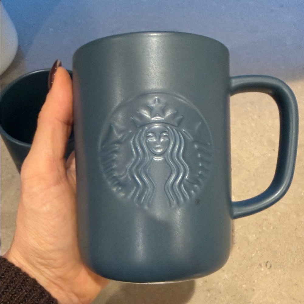 Starbucks Dark Blue Mug (set of 3) - Picture 8 of 11